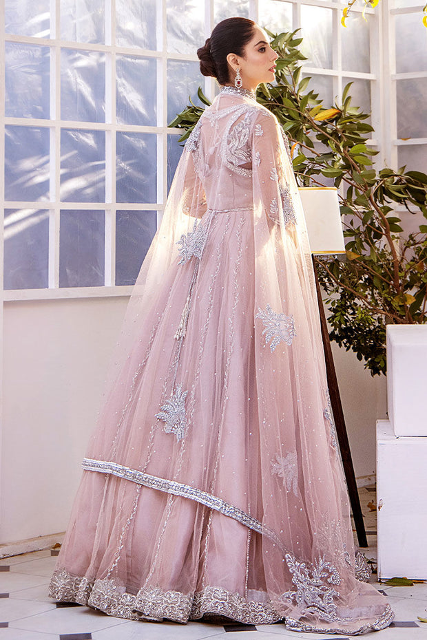 Pakistani Wedding Dress in Pink Lehenga Gown Style – Nameera by Farooq