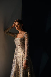 Embellished Pishwas Frock Pakistani Wedding Dress