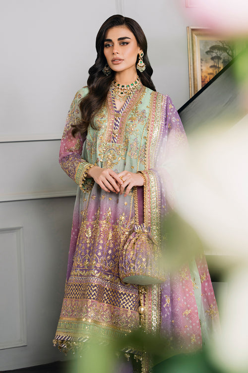 Embroidered Chiffon Kameez Trouser Pakistani Party Suit