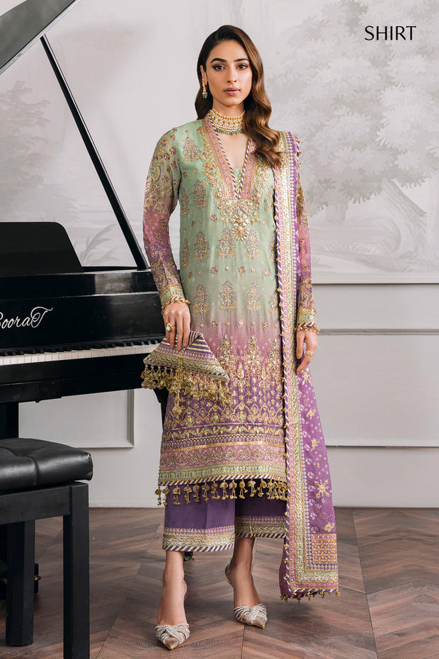 Embroidered Chiffon Kameez Trouser Pakistani Party Wear