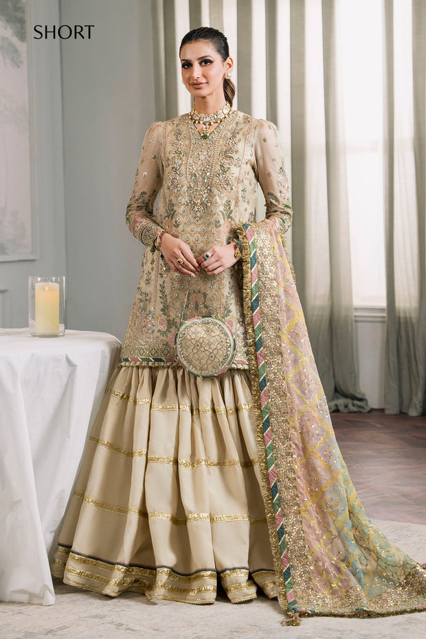 Embroidered Gharara Kameez Dupatta Pakistani Party Wear