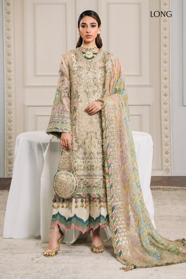 Embroidered Gharara Kameez and Dupatta Pakistani Party Wear