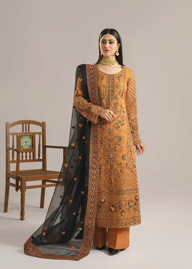 Embroidered Kameez Trouser Dupatta Pakistani Party Wear