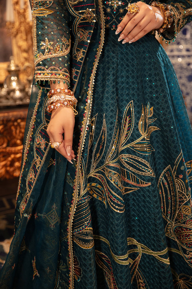 Embroidered Pakistani Wedding Dress Zinc  Pishwas Style Frock