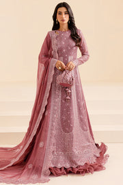 Heavily Embellished Lilac shade Pakistani Wedding Dress in Pishwas Style