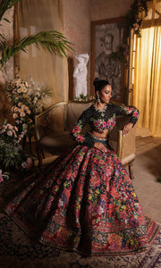 Indian Lehenga Choli in Black