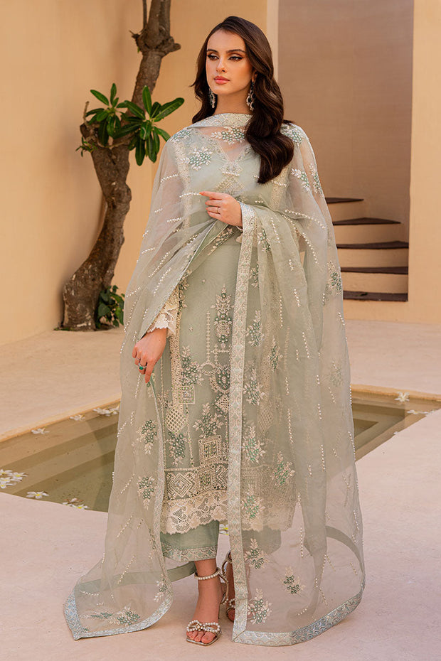 Kameez Trouser Blue Pakistani Wedding Dress