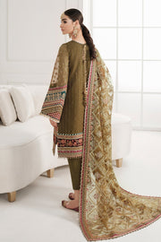 Kameez Trouser Style Olive Green Pakistani Party Dress Online