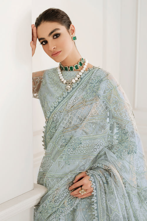 Latest Blue Lehenga Choli and Dupatta Pakistani Party Dress