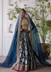 Latest Bridal Wedding Dress in Lehenga Choli Dupatta Style