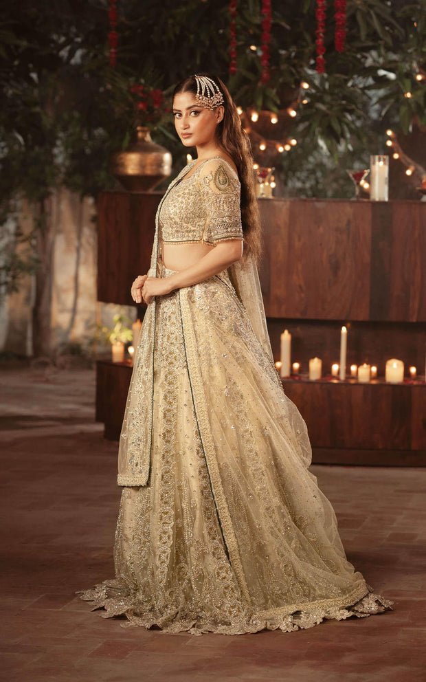 Latest Bridal Wedding Dress in Premium Choli Lehenga Style