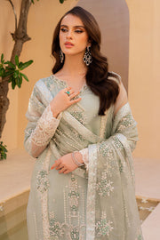 Latest Embellished Kameez Trouser Blue Pakistani Wedding Dress