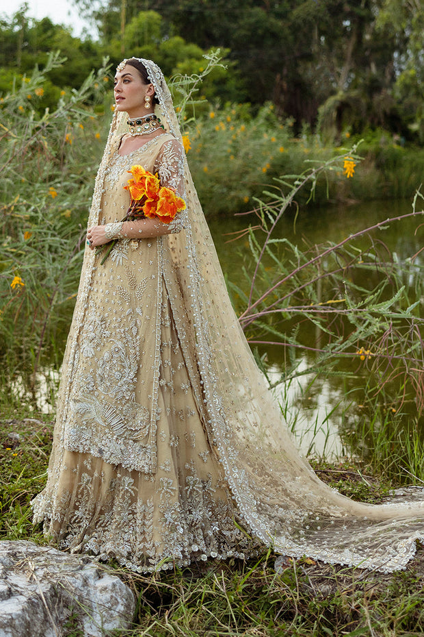 Latest Embellished Kameez and Lehenga Pakistani Bridal Dress