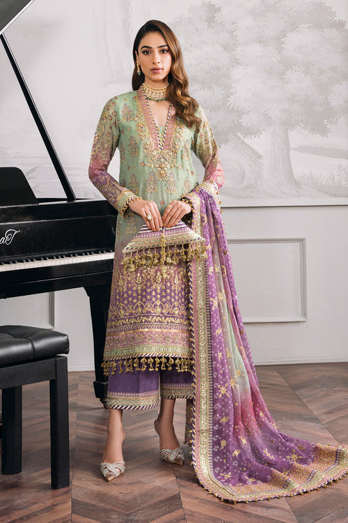 Latest Embroidered Chiffon Kameez Trouser Pakistani Party Wear