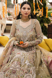 Latest Farah Talib Aziz Embellished Pakistani Wedding Dress