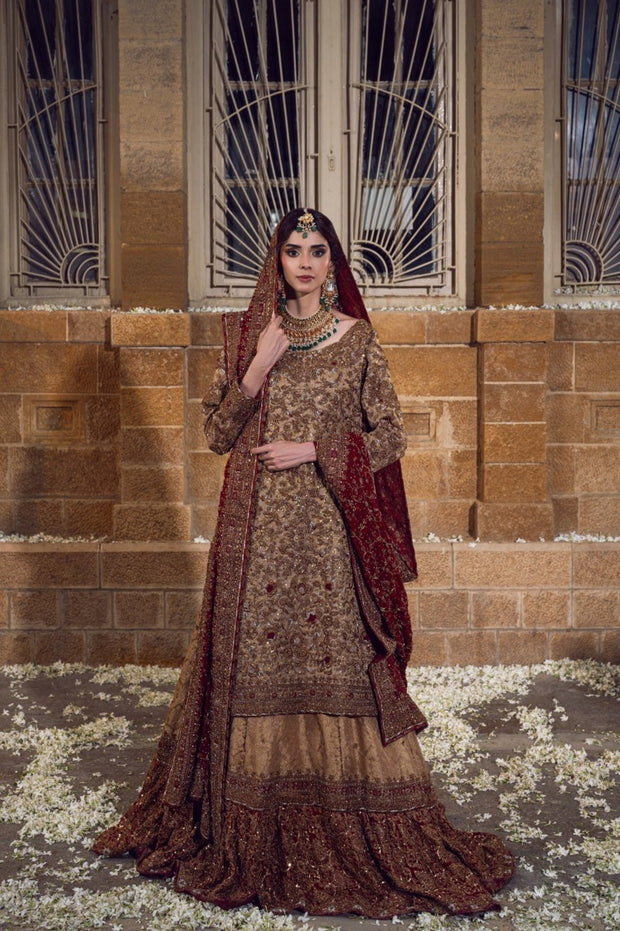 Latest Farshi Bridal Lehenga Kameez Pakistani Wedding Dress