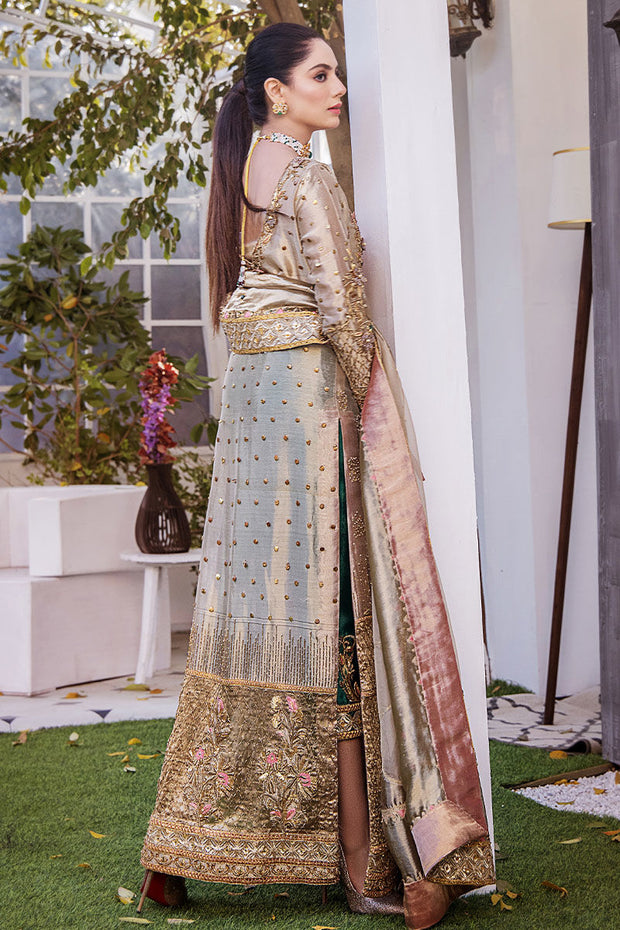 Long Kameez Trouser Embellished Pakistani Wedding Dress – Nameera by Farooq