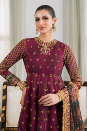 Latest Magenta Pakistani Party Dress in Premium Chiffon Fabric