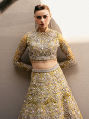 Latest Mehndi Lehenga Choli Pakistani Wedding Dress in Oakland