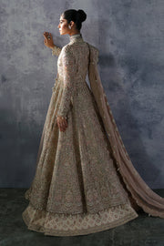 Latest Pakistani Bridal Dress in Angrakha Gown Lehenga Style