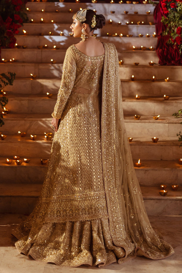 Latest Pakistani Bridal Dress in Lehenga Choli Jacket Style