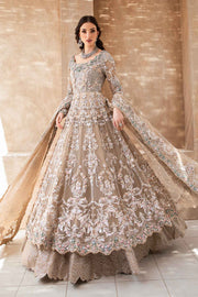 Latest Pakistani Bridal Dress in Royal Frock and Lehenga Style