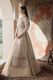 Latest Pakistani Wedding Dress in Open Kameez Lehenga Style