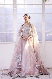 Latest Pakistani Wedding Dress in Pink Lehenga Gown Style