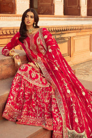 Latest Pakistani Wedding Dress in Pink Shirt and Sharara Style