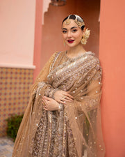 Latest Pakistani Wedding Dress in Shirt and Gharara Style