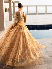 Latest Peach Lehenga Choli Pakistani Bridal Dress in Oakland