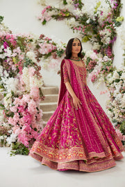 Latest Pishwas Frock Lehenga Dupatta Pakistani Wedding Dress