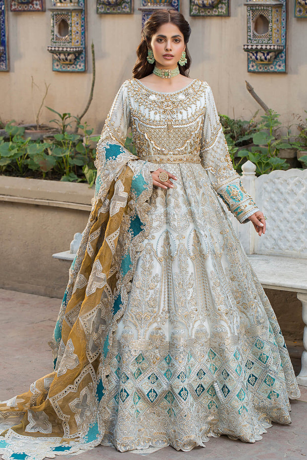Royal Pishwas Frock Embellished Pakistani Wedding Dress – Nameera by Farooq