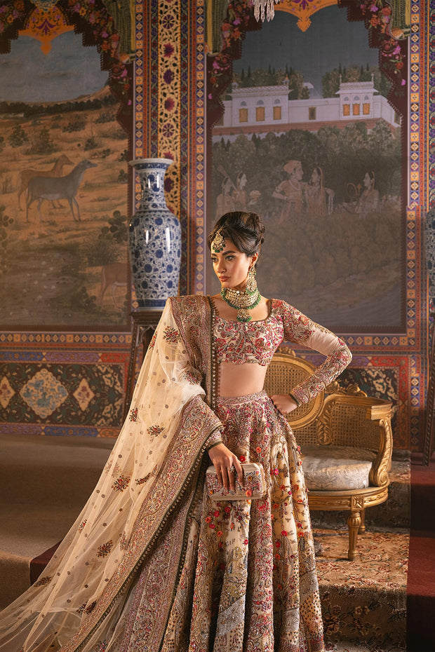 Lehenga Choli Pakistani Wedding Dress in Net