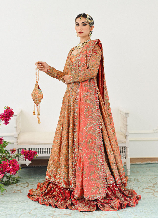 Lehenga Frock Dupatta Pakistani Bridal Dress