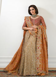 Lehenga and Red Choli Pakistani Bridal Dress