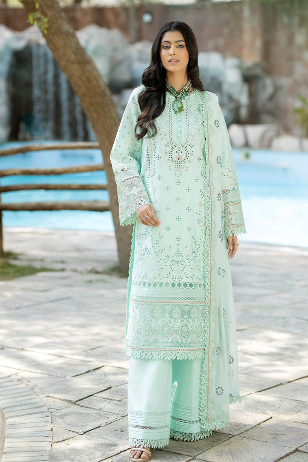 Light Aquamarine Shade Pakistani Salwar Kameez Dupatta Salwar Suit