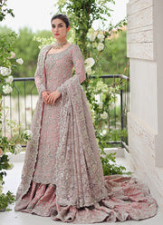 Light Pink Lehenga Dupatta and Kameez Pakistani Bridal Dress