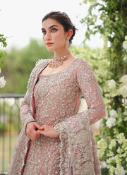 Light Pink Lehenga Kameez Pakistani Bridal Dress