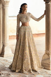 Light Yellow Lehenga Choli Dupatta Style Bridal Wedding Dress Online