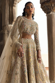 Light Yellow Lehenga Choli Style Bridal Wedding Dress Online