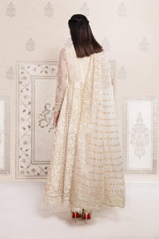 Long panelled chickankari Pakistani Party Wear Frock