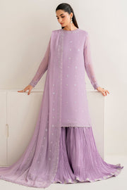 Luxury Lilac Embroidered Pakistani Salwar Party Dress Suit