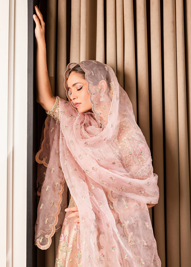 Luxury Pink Pakistani Wedding Dress Lehenga Choli