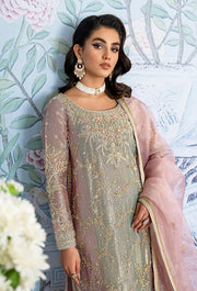 Luxury Pink Pakistani Wedding Dress in Kameez Trouser Style