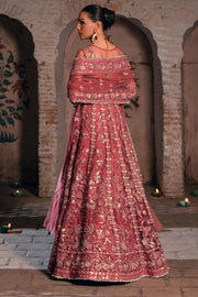 Luxury Shocking Pink Pakistani Wedding Dress Pishwas Style