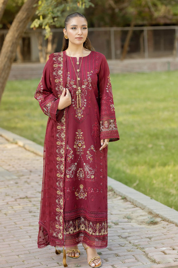 Luxury Maroon Pakistani Salwar Kameez Embroidered Salwar Suit