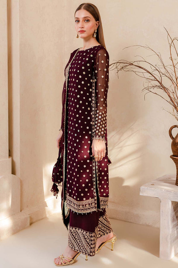 Maroon Red Traditional Pakistani Kameez Salwar Party Salwar Suit