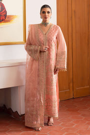 Mughal Gown Style Shirt with Pants Flamingo Pink Pakistani Wedding Dress