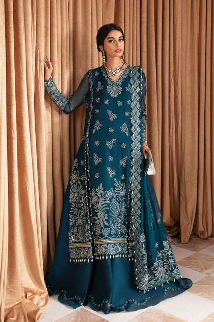 Classic Zinc Pakistani Wedding Dress Kameez Gharara – Nameera by Farooq